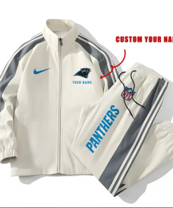 Carolina Panthers Football Unisex Style Versatile Sports Set Jacket And Pants Ver 2