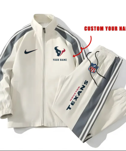 Houston Texans Football Unisex Style Versatile Sports Set Jacket And Pants Ver 2