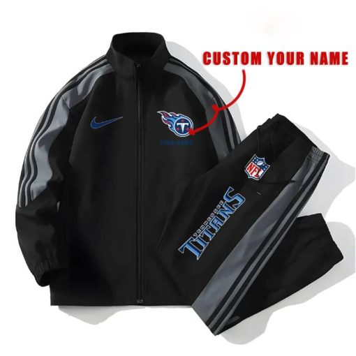 Tennessee Titans Football Unisex Style Versatile Sports Set Jacket And Pants Ver 2 - Image 3
