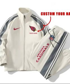 Arizona Cardinals Football Unisex Style Versatile Sports Set Jacket And Pants Ver 2