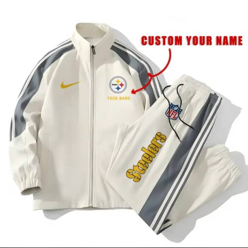 Pittsburgh Steelers Football Unisex Style Versatile Sports Set Jacket And Pants Ver 2