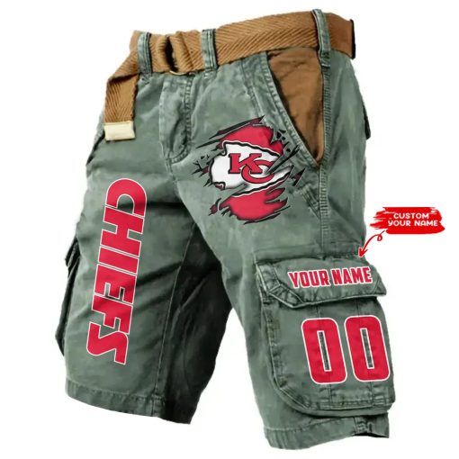 Kansas City Chiefs Men Cargo Shorts (Belt Not Included) trending 2025 - Image 5
