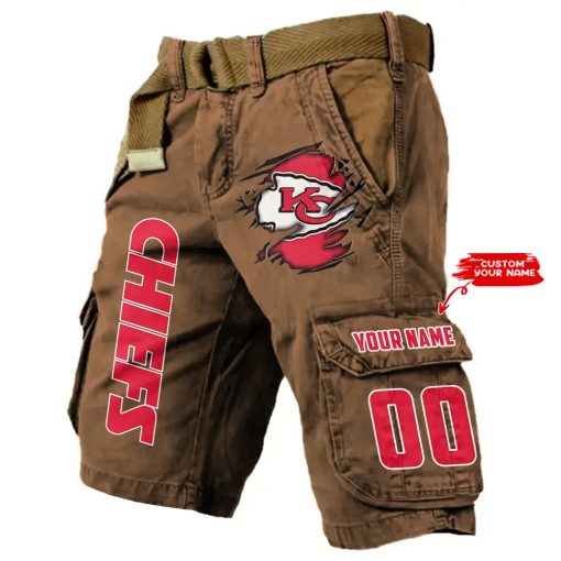 Kansas City Chiefs Men Cargo Shorts (Belt Not Included) trending 2025 - Image 6