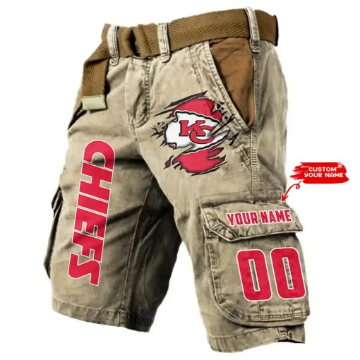 Kansas City Chiefs Men Cargo Shorts (Belt Not Included) trending 2025 - Image 7