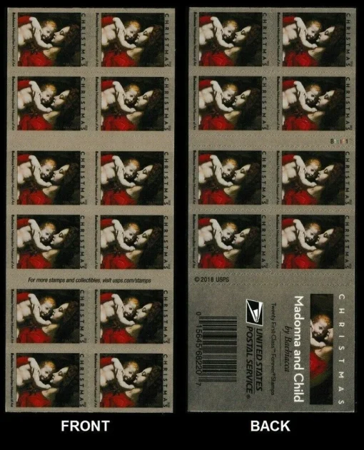 Forever Stamps Madonna and Child 2018 Stamps Coil of 100 PCS/Roll - Image 3
