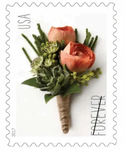 Forever Stamps Celebration Boutonniere 2017 Stamps Coil of 100 PCS/Roll