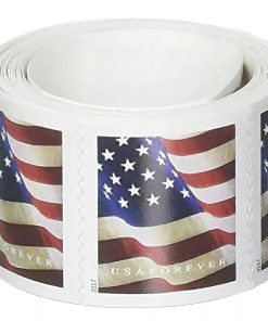 100 Forever Stamps 2017 U.S Flag Stamps Coil of 100 PCS/Roll