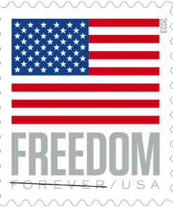 Forever Stamps Flag 2023 Roll Stamps Coil of 100 PCS/Roll