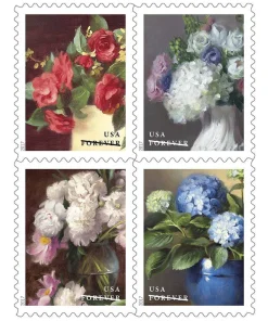 Forever Stamps Flowers From The Garden 2017 Stamps Coil of 100 PCS/Roll