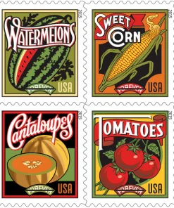Forever Stamps Summer Harvest 2015 Stamps Coil of 100 PCS/Roll