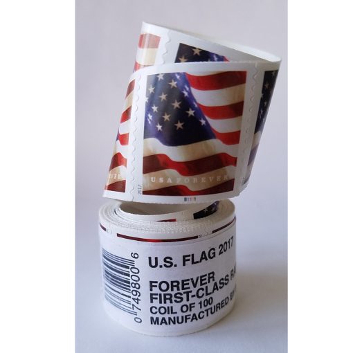 100 Forever Stamps 2017 U.S Flag Stamps Coil of 100 PCS/Roll - Image 4