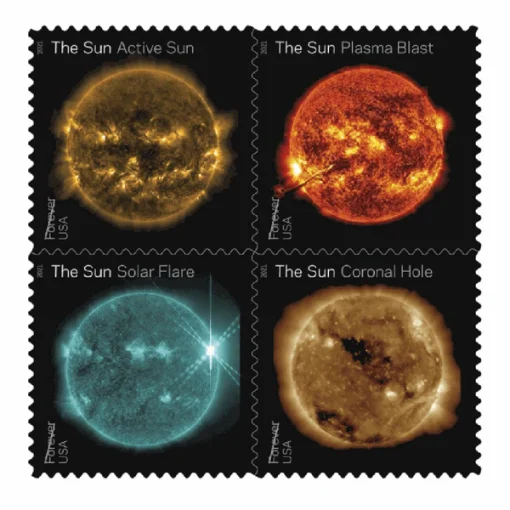 Forever Stamps Sun Science 2021 Stamps Coil of 100 PCS/Roll
