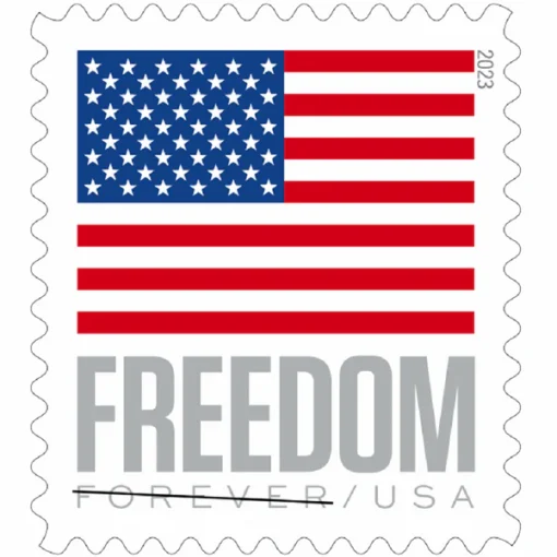 Forever Stamps Flag 2023 Sheet Stamps Coil of 100 PCS/Roll