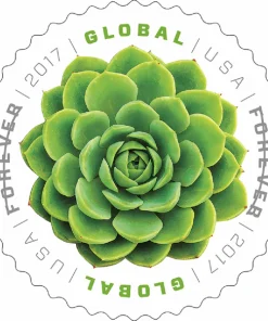 Forever Stamps Global Green Succulent 2017 Stamps Coil of 100 PCS/Roll