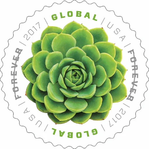 Forever Stamps Global Green Succulent 2017 Stamps Coil of 100 PCS/Roll