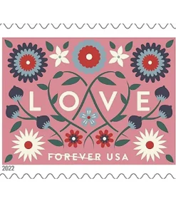 Forever Stamps Love 2022 Stamps Coil of 100 PCS/Roll