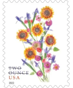 Forever Stamps Sunflower Bouquet 2022 Stamps Coil of 100 PCS/Roll