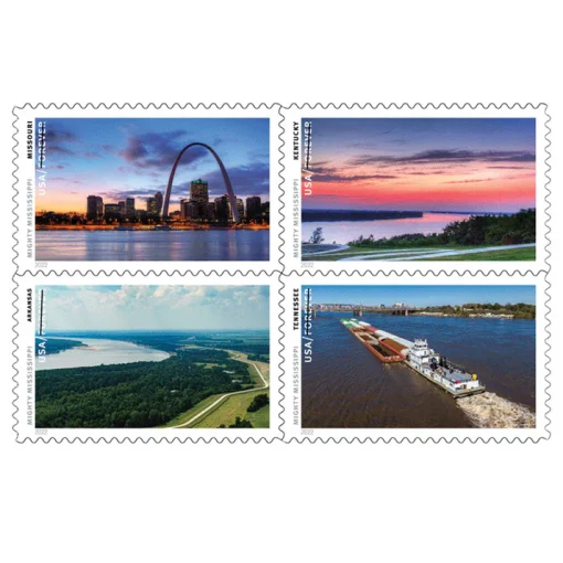 Forever Stamps Mighty Mississippi 2022 Stamps Coil of 100 PCS/Roll - Image 3