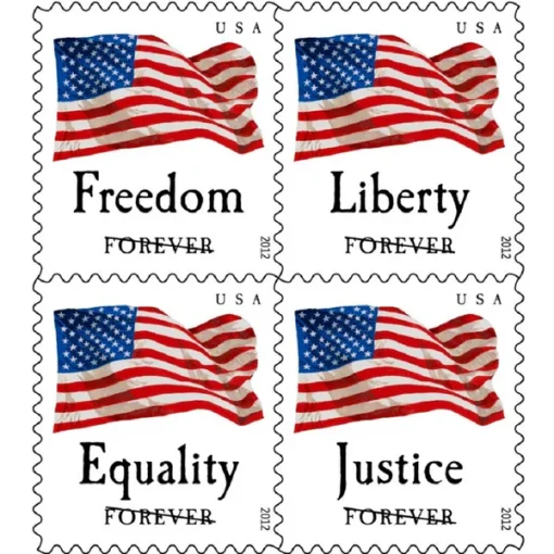 Forever Stamps Four Flags 2012 Stamps Coil of 100 PCS/Roll