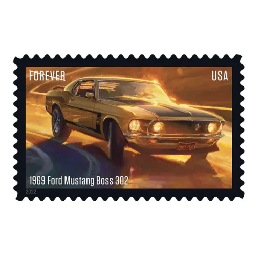 Forever Stamps Pony Cars 2022 Stamps Coil of 100 PCS/Roll - Image 3