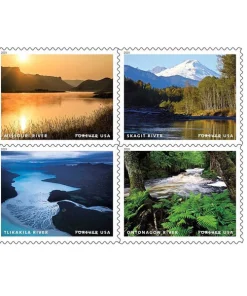 Forever Stamps Wild And Scenic Rivers 2019 Stamps Coil of 100 PCS/Roll