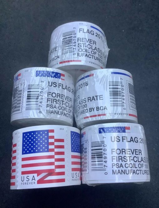 Forever Stamps 2018 Brand New Sealed Rolls Coil of 100 PCS/Roll - Image 3