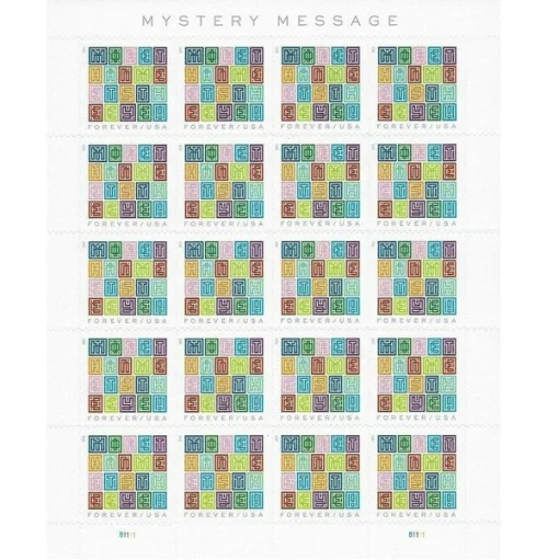 Forever Stamps Mystery Message 2021 Stamps Coil of 100 PCS/Roll - Image 3