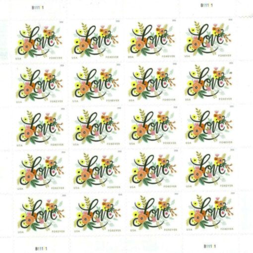 Forever Stamps Love Flourishes 2018 Stamps Coil of 100 PCS/Roll - Image 4
