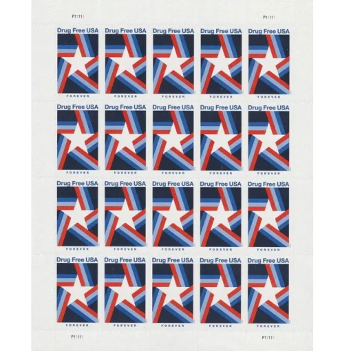 Forever Stamps Drug Free 2020 Stamps Coil of 100 PCS/Roll - Image 3