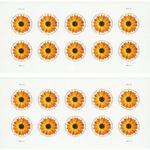 Forever Stamps Global African Daisy 2022 Stamps Coil of 100 PCS/Roll - Image 3