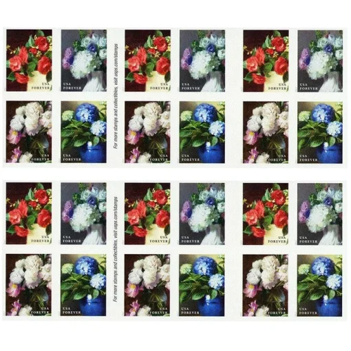 Forever Stamps Flowers From The Garden 2017 Stamps Coil of 100 PCS/Roll - Image 3