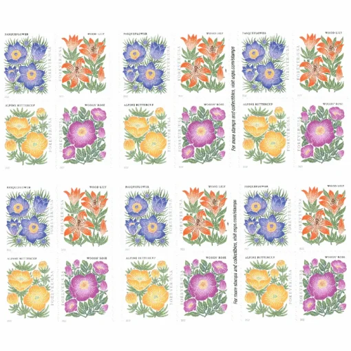 Forever Stamps Mountain Flora 2022 Stamps Coil of 100 PCS/Roll - Image 3