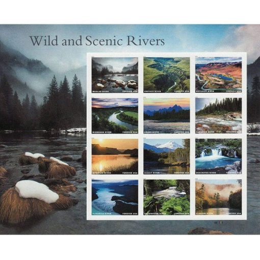 Forever Stamps Wild And Scenic Rivers 2019 Stamps Coil of 100 PCS/Roll - Image 3