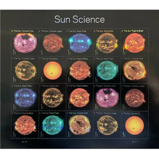 Forever Stamps Sun Science 2021 Stamps Coil of 100 PCS/Roll - Image 3