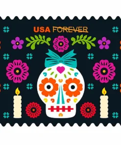 Forever Stamps Day of the Dead 2021 Stamps Coil of 100 PCS/Roll