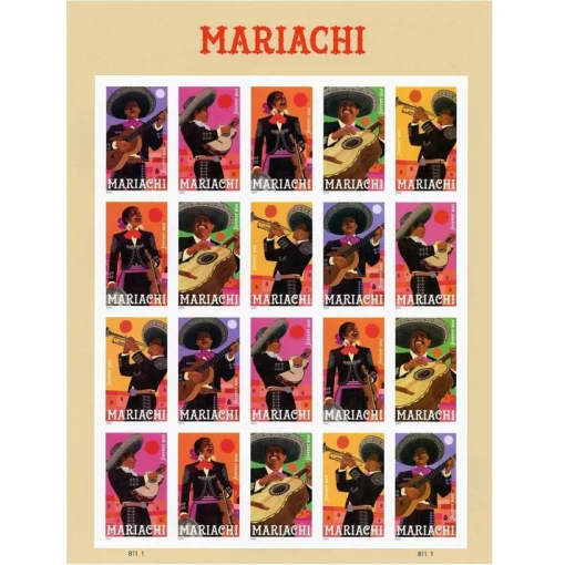 Forever Stamps Mariachi 2022 Stamps Coil of 100 PCS/Roll - Image 3