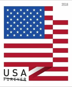 Forever Stamps Flag 2018 Roll Stamps Coil of 100 PCS/Roll