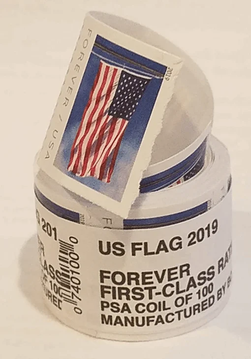 Forever Stamps Flag 2017 - 2023 Stamps Coil of 100 PCS/Roll - Image 5