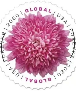 Forever Stamps Global Chrysanthemum 2020 Stamps Coil of 100 PCS/Roll