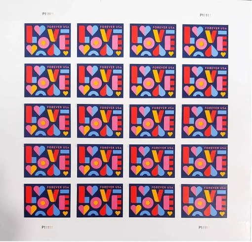 Forever Stamps Love Wedding 2021 Stamps Coil of 100 PCS/Roll - Image 3