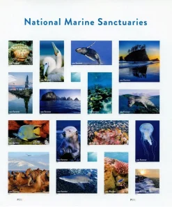 Forever Stamps National Marine Sanctuaries 2022 Stamps Coil of 100 PCS/Roll