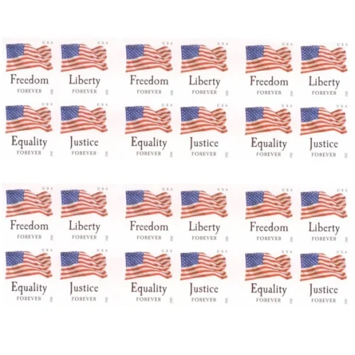 Forever Stamps Four Flags 2012 Stamps Coil of 100 PCS/Roll - Image 3