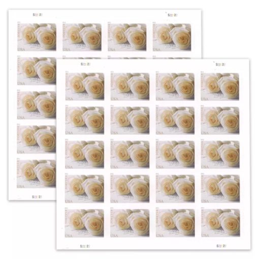 Forever Stamps Wedding Roses Commemorative 2011 Stamps Coil of 100 PCS/Roll - Image 4