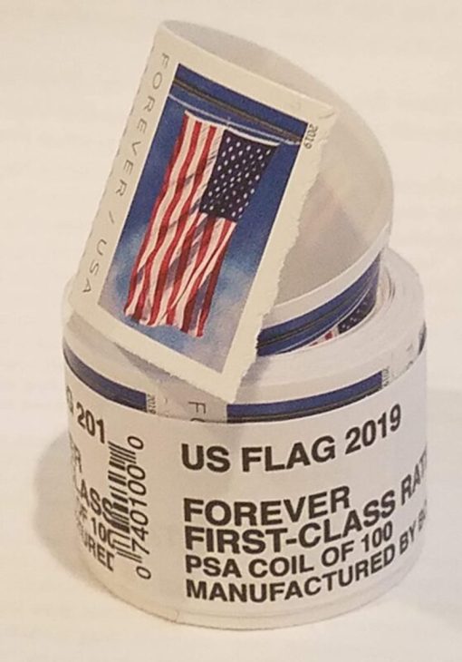 Forever Stamps 2019 U.S Flag Stamps Coil of 100 PCS/Roll - Image 3