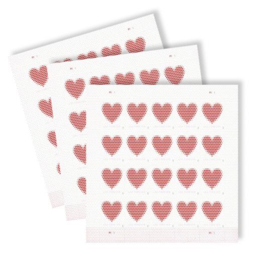 Forever Stamps Made of Hearts 2020 Stamps Coil of 100 PCS/Roll - Image 4