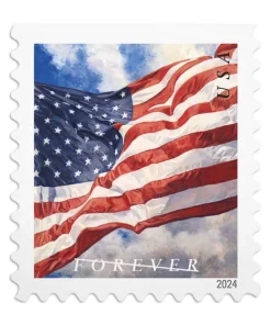 Forever Stamps Flag 2024 Roll Stamps Coil of 100 PCS/Roll