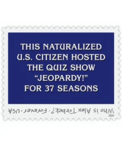 Forever Stamps Alex Trebek 2024 Stamps Coil of 100 PCS/Roll