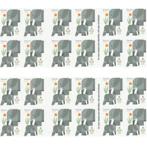 Forever Stamps Animal Bundle Stamps Coil of 100 PCS/Roll - Image 5