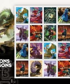 Forever Stamps Dungeons & Dragons 2024 Stamps Coil of 100 PCS/Roll