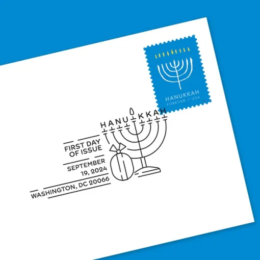 Forever Stamps Hanukkah 2024 Stamps Coil of 100 PCS/Roll - Image 3